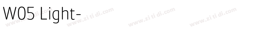 W05 Light字体转换